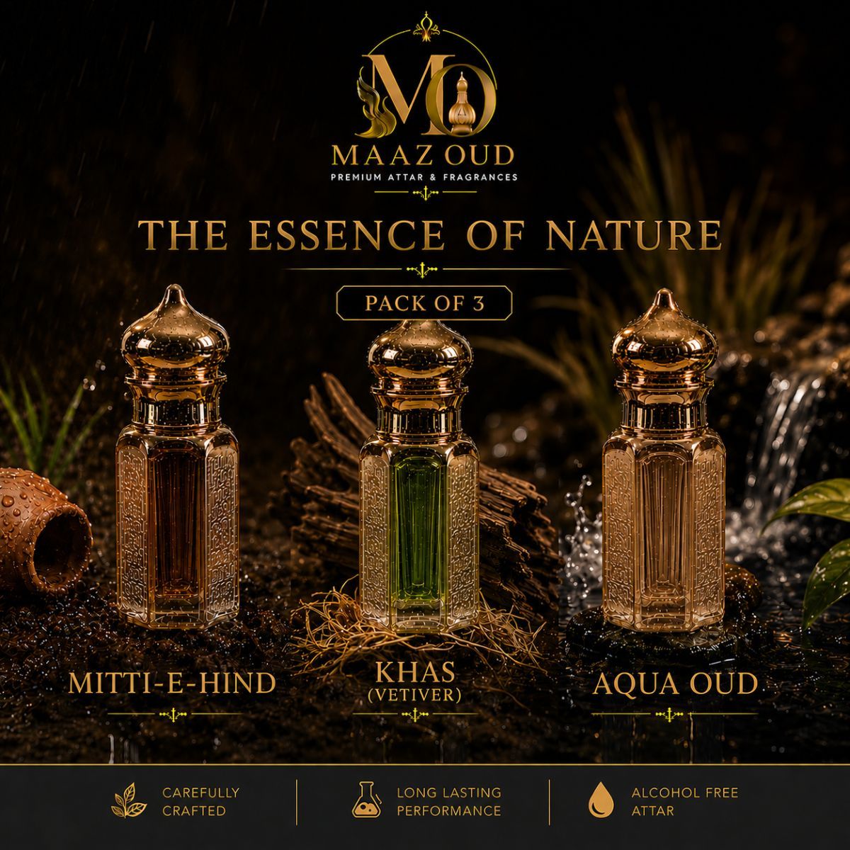 maazoud pack of 3 attars
